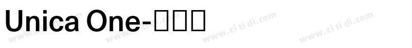 Unica One字体转换